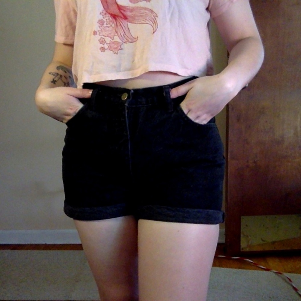 Vintage Denim High Waisted Shorts